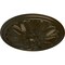Ekena Millwork Bordeaux Ceiling Medallion (Fits Canopies up to 3 1/4"), Hnd-Painted Green Gold, 22 5/8"OD x 1 3/4"P CM22BOGGS - alternate 3